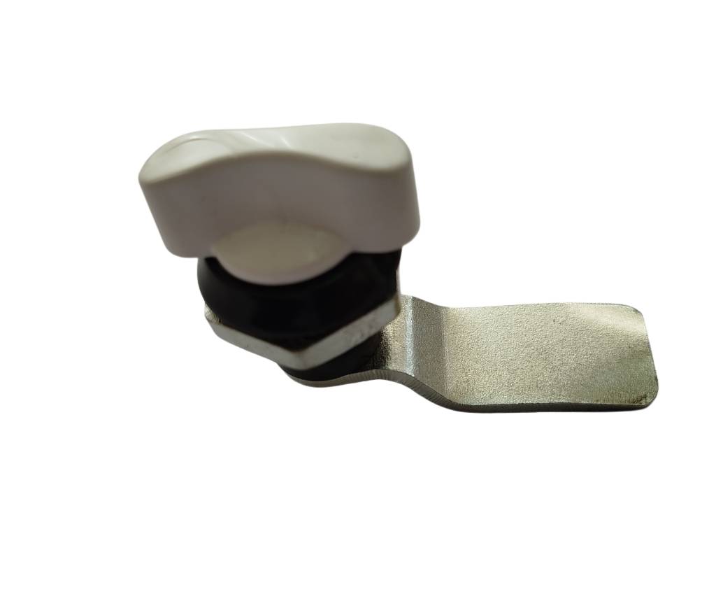 قفل پروانه ای هلالی دسته سفیدabs