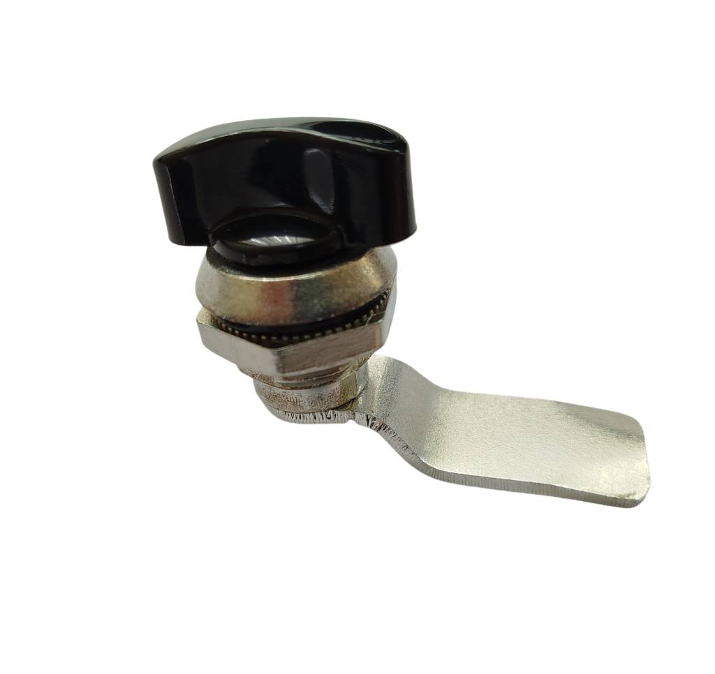 قفل تابلو برق هلالی پوسته فلزی دسته مشکی